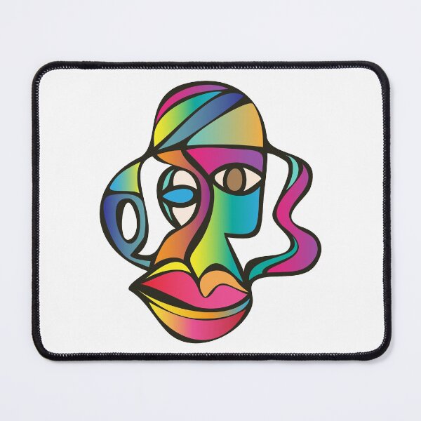 Item preview, Funky Cubism Face designed and sold by liewy.