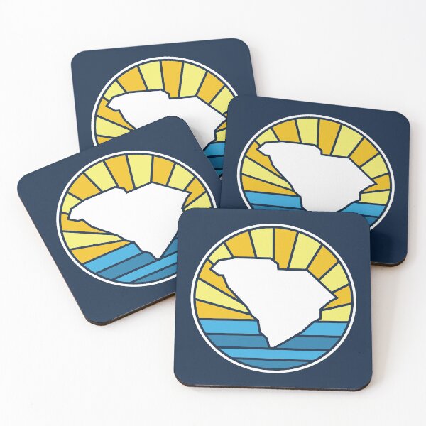 Item preview, South Carolina Navy Blue State SC Sunset and Water designed and sold by toutwearapparel.