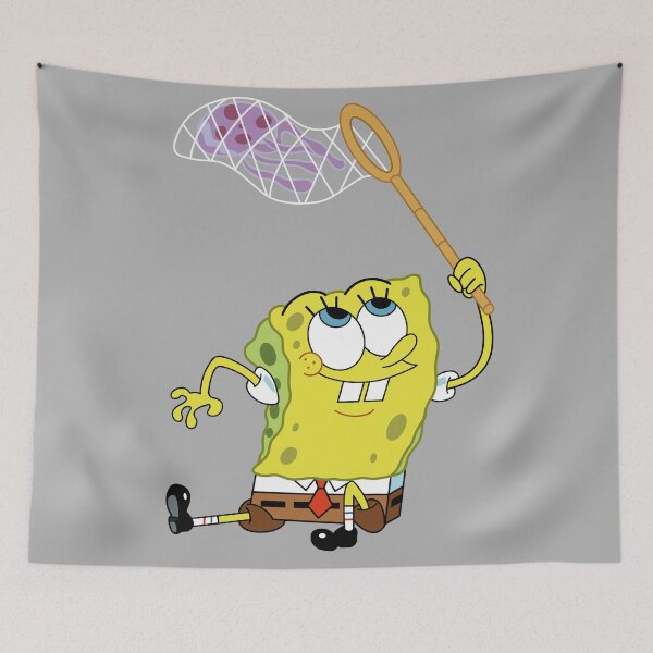 Item preview, sponge catching a jellyfish designed and sold by shellysshop.