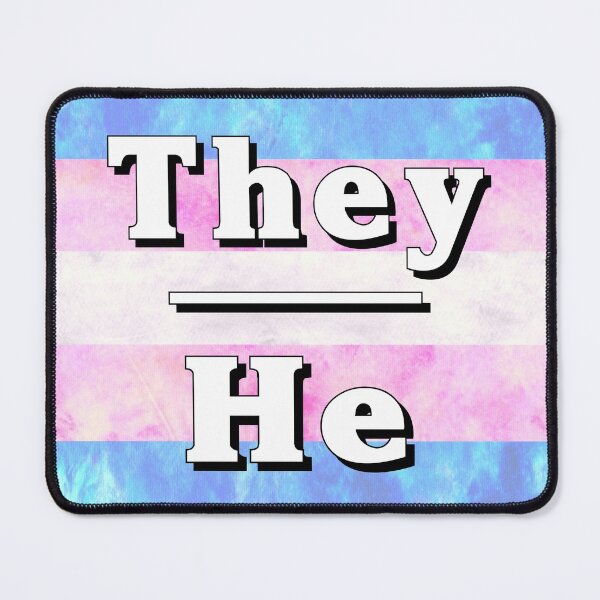Item preview, They-He Pronouns: Trans Pride designed and sold by TigerTorreArt.