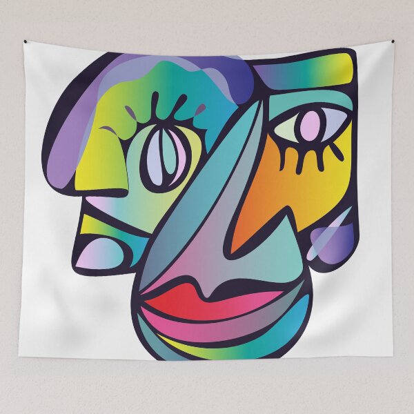 Item preview, Funky Cubism Face designed and sold by liewy.