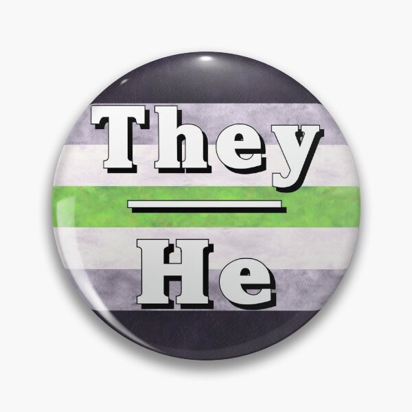 Item preview, They-He Pronouns: Agender designed and sold by TigerTorreArt.