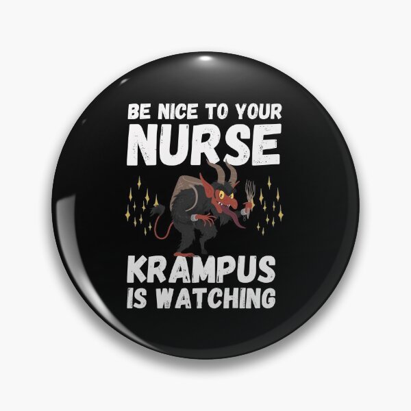 Item preview, Krampus is Watching Be Nice to Your Nurse designed and sold by sableandshadow.