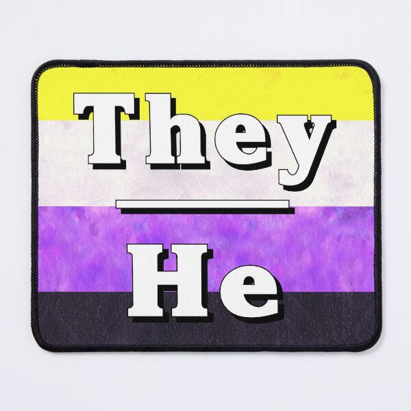 Item preview, They-He Pronouns: Non-Binary designed and sold by TigerTorreArt.