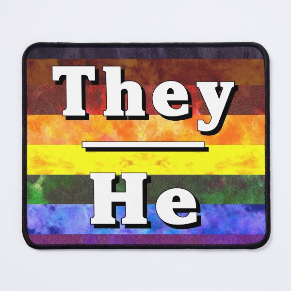 Item preview, They-He Pronouns: Inclusive designed and sold by TigerTorreArt.
