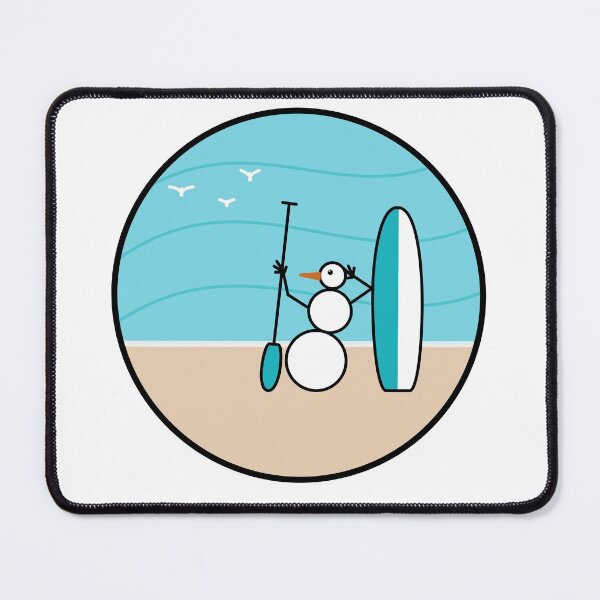 Item preview, Frosty the Snowman on the Beach designed and sold by MusingsHomeDeco.