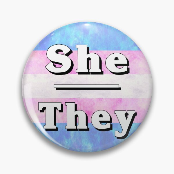 Item preview, She-They Pronouns: Trans Pride designed and sold by TigerTorreArt.