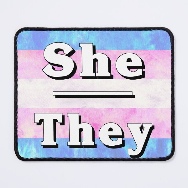 Item preview, She-They Pronouns: Trans Pride designed and sold by TigerTorreArt.