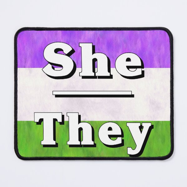 Item preview, She-They Pronouns: Genderqueer designed and sold by TigerTorreArt.