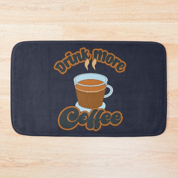 Item preview, Drink More Coffee - Hot Coffee In Glass Mug designed and sold by Chubuter.