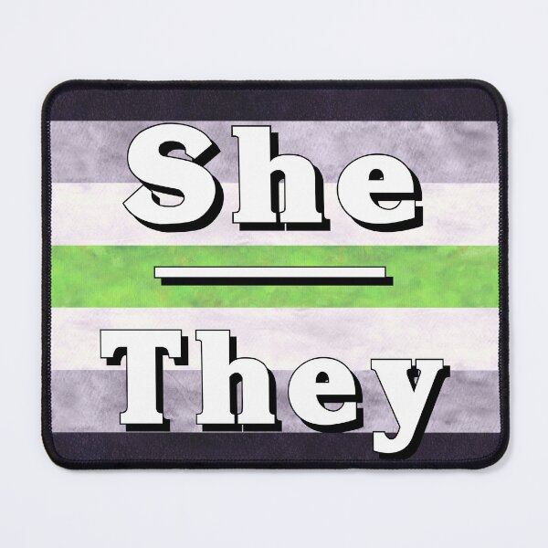 Item preview, She-They Pronouns: Agender designed and sold by TigerTorreArt.