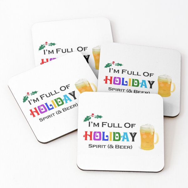Item preview, I'm Full of Holiday Spirit (& Beer) designed and sold by WeTrieditatHome.