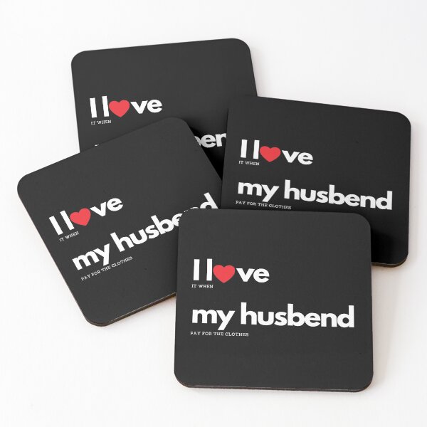 Item preview, I love my husband, funny marriage  text designed and sold by NiceSign.