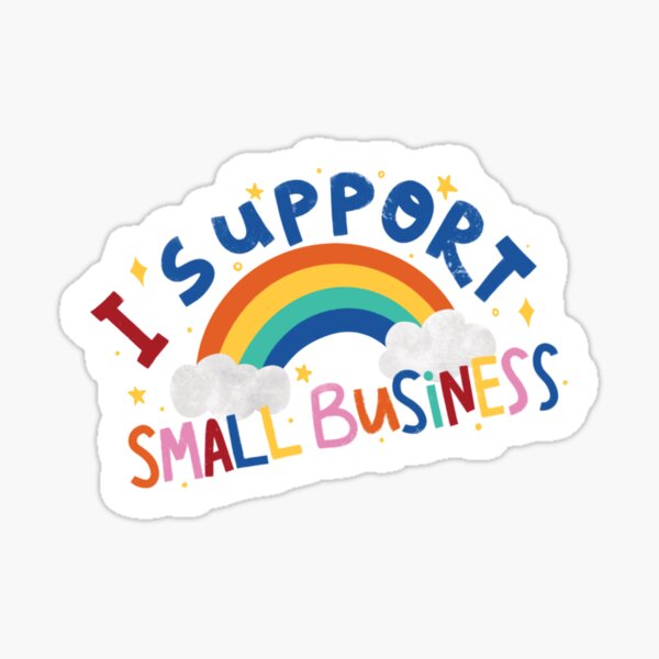 Item preview, I support small business with rainbow designed and sold by MadebyUwi.