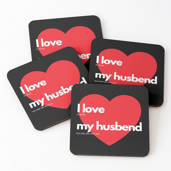 Item preview, I love my husband, funny marriage  text, Valentine's Day designed and sold by NiceSign.