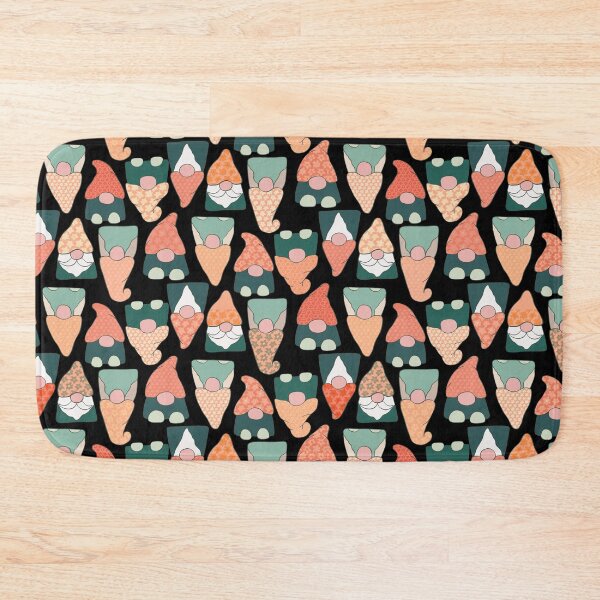 Item preview, Patterned Gnomes Mint Salmon designed and sold by pear-la.
