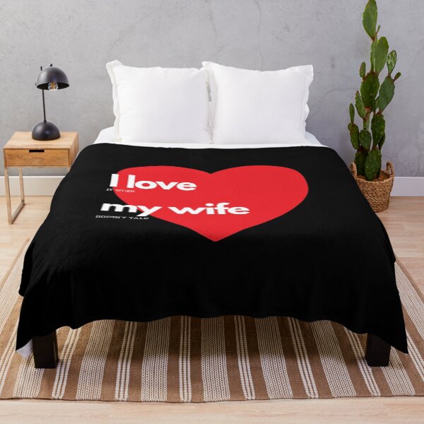 Item preview, I love my wife, funny marriage  text, Valentine's Day designed and sold by NiceSign.