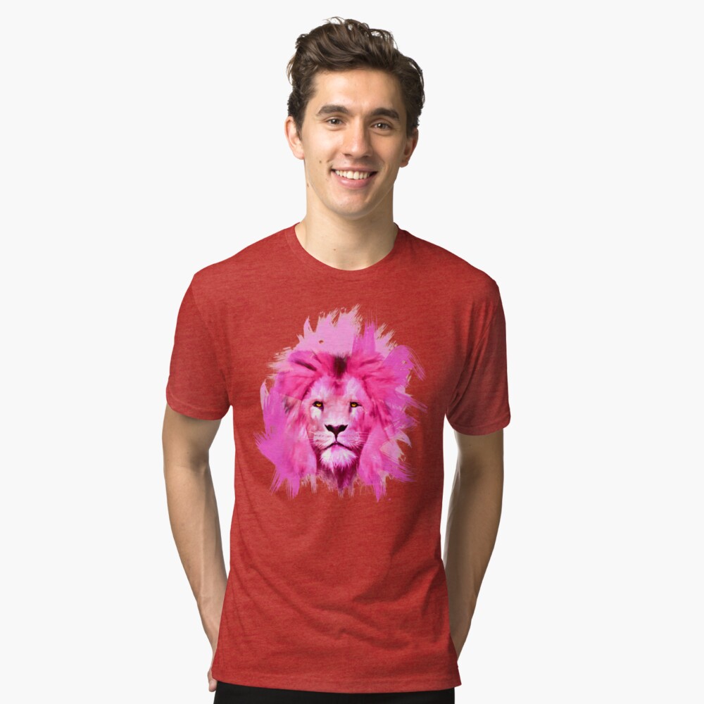 pink lion shirt