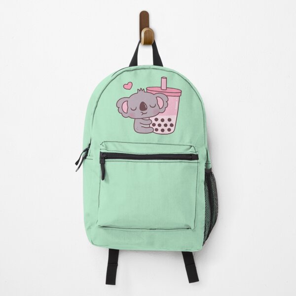 Vista previa del artículo con la obra «El lindo koala ama el té de burbujas de fresa», diseñado y vendido por rustydoodle.