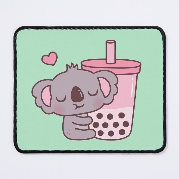 Item preview, Cute Koala Loves Strawberry Bubble Tea designed and sold by rustydoodle.