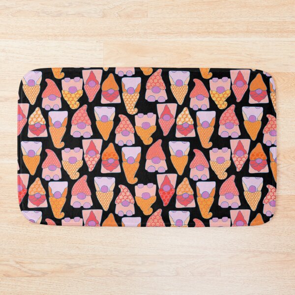 Item preview, Patterned Gnomes Red Orange designed and sold by pear-la.