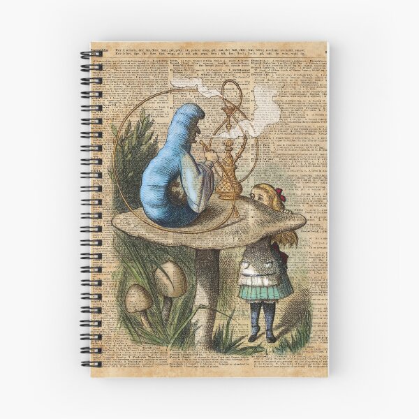 Item preview, Alice,Mushroom and Jin,Vintage Dictionary Art designed and sold by DictionaryArt.