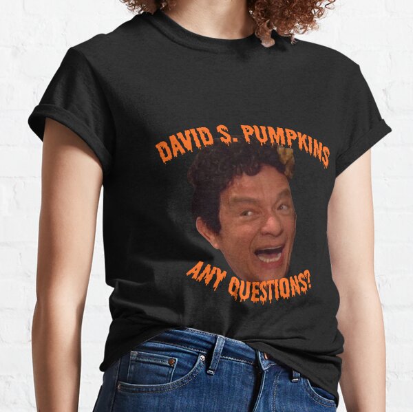 David S. Pumpkins - Any Questions? - Black Classic T-Shirt