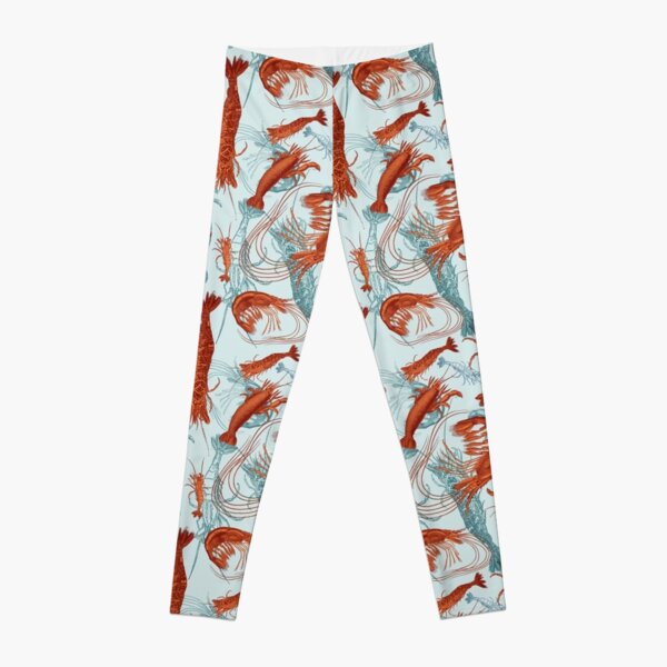Shrimp - Orange and Turquoise Leggings