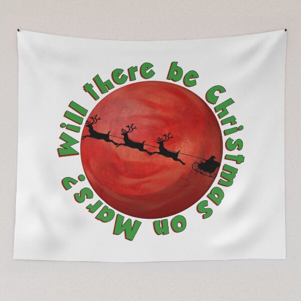 Artikelvorschau, Wird es Weihnachten auf dem Mars geben? (Logo) entworfen und verkauft von John Raymond Barker.