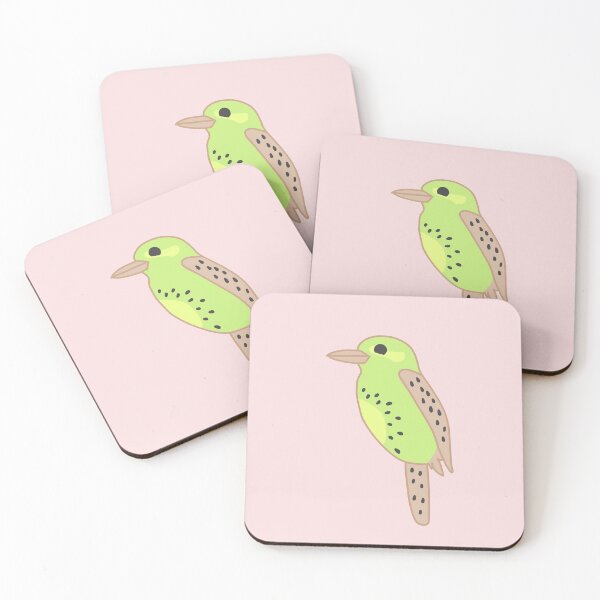 Item preview, Kiwi fruit Kookaburra - Pink Background designed and sold by Cre8iveCat.
