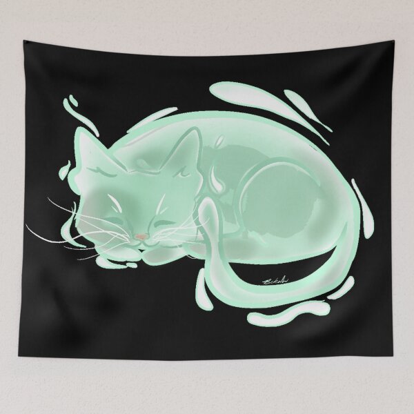 Item preview, Sleeping Specter Cat designed and sold by LadyCaffiene.