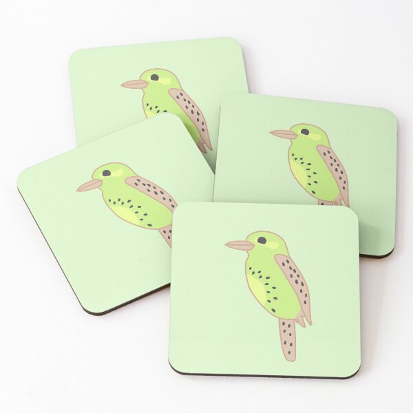 Item preview, Kiwi fruit Kookaburra - Green Background designed and sold by Cre8iveCat.