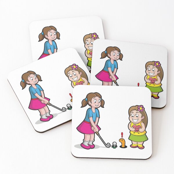 Item preview, Girls Playing Golf Figurine designed and sold by akiitzu-lm.