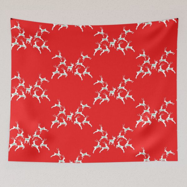 Item preview, Santa Reindeers Oh What Fun It Is to Ride Vintage designed and sold by Capiral Bucketlist.