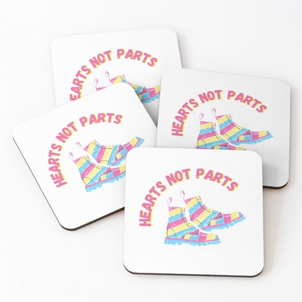 Item preview, Pansexual Hearts Not Parts designed and sold by Rainbows Rock.