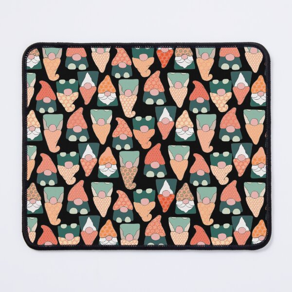 Item preview, Patterned Gnomes Mint Salmon designed and sold by pear-la.