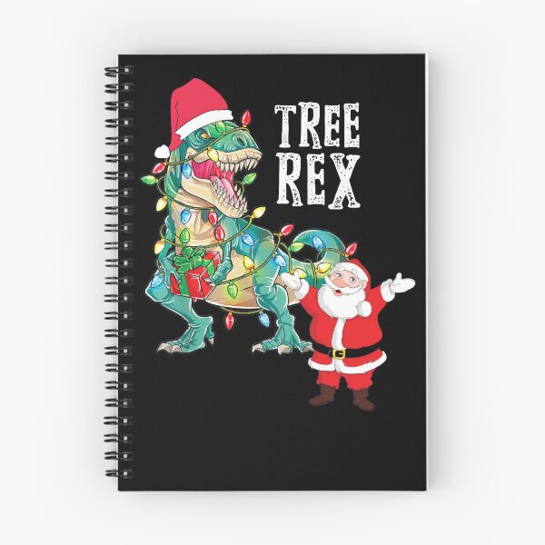 Artikelvorschau, Weihnachtsdinosaurierbaum Rex Santa Men Boys Xmas Lights entworfen und verkauft von R&BApparel.