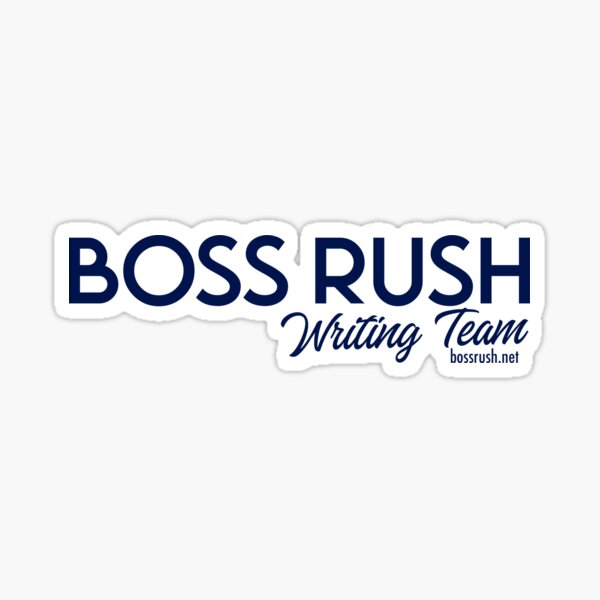 Boss Rush Writing Team (Navy) Sticker