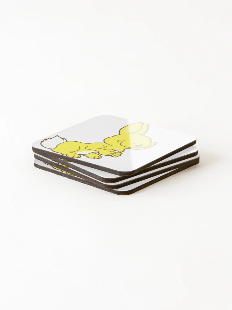 Thumbnail 4 of 5, Coasters (Set of 4), Happy Rabbit designed and sold by RealBooBear.