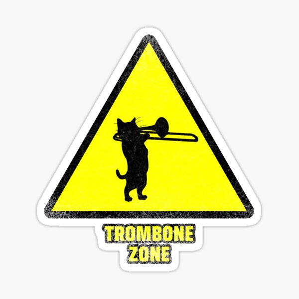 "funny trombone quotes trombone zone" Sticker for Sale by EfendiTee