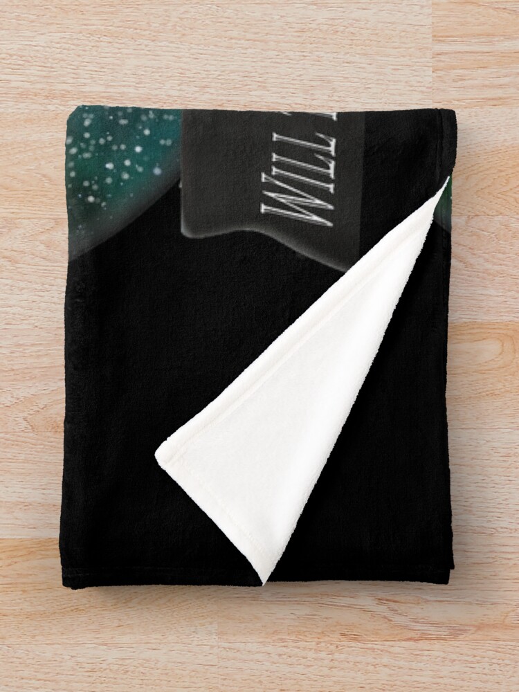 Alternate view of Will There Be Christmas On Mars? (snowglobe) Throw Blanket
