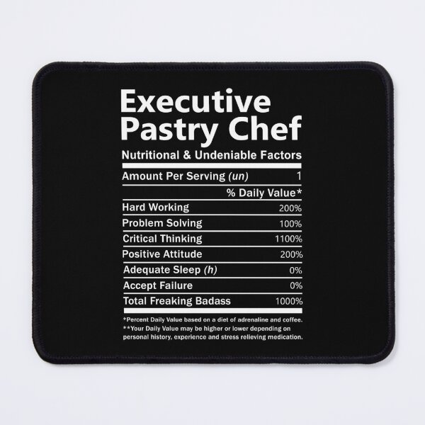 Item preview, Executive Pastry Chef T Shirt - Nutritional and Undeniable Factors Gift Item Tee designed and sold by oslandefren.