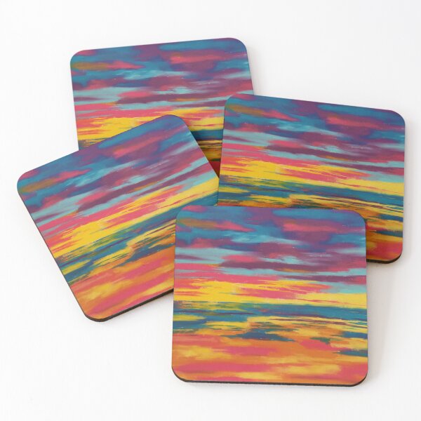 Item preview, Sunset by the beach pastel Redbubble fashion and home accessories designed and sold by Winnie Tam.