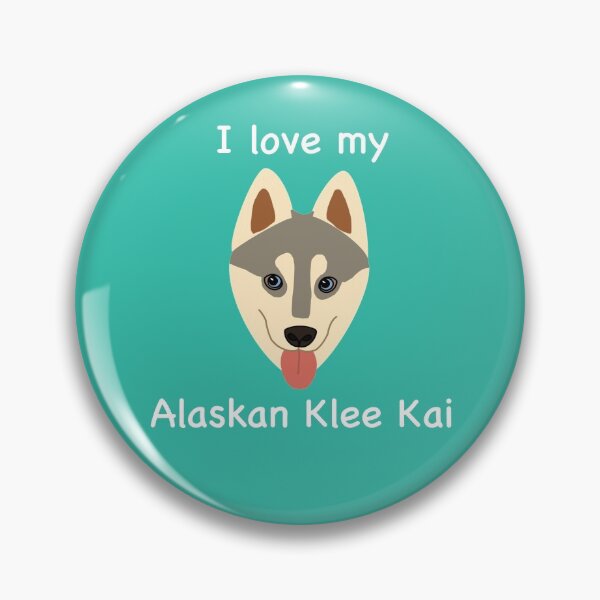 Item preview, I Love My Alaskan Klee Kai (grey with blue eyes) designed and sold by Tiki-Kreations.