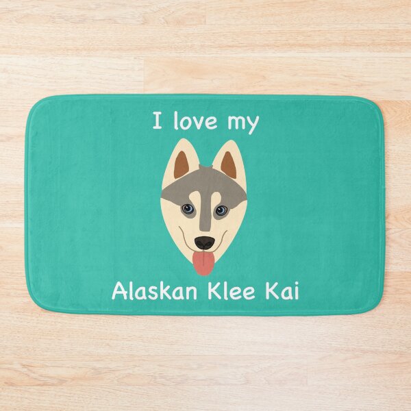 Item preview, I Love My Alaskan Klee Kai (grey with blue eyes) designed and sold by Tiki-Kreations.