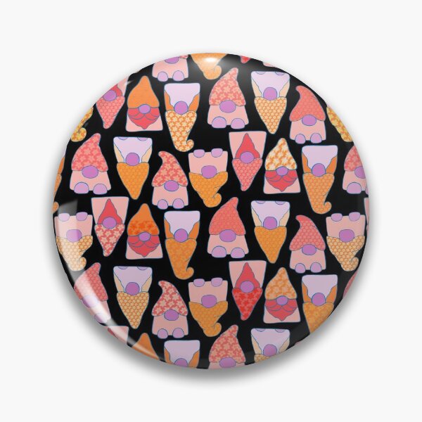 Item preview, Patterned Gnomes Red Orange designed and sold by pear-la.