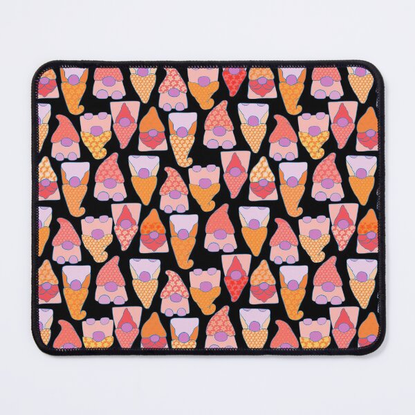 Item preview, Patterned Gnomes Red Orange designed and sold by pear-la.