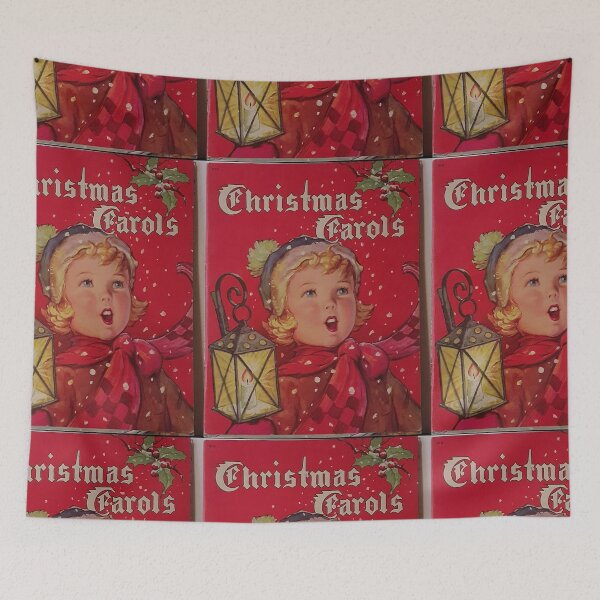 Artikelvorschau, Weihnachtslieder, Cover, Weihnachten, Weihnachtslieder, Urlaub, Viktorianisch, 1930er, 20er, Traditionell, Winter, Dezember entworfen und verkauft von Vintaged.