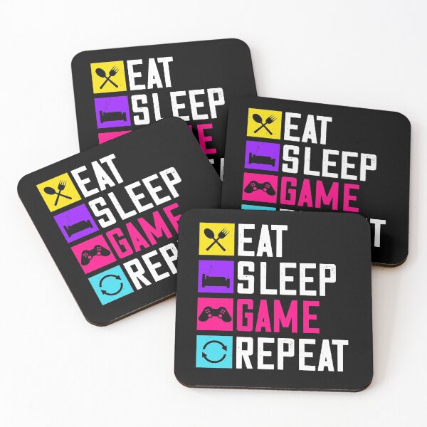Item preview, Eat Sleep Game Repeat  designed and sold by Fine Art California.
