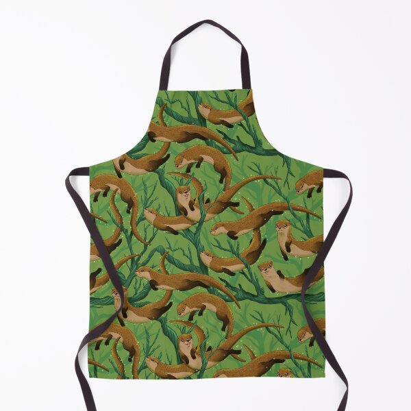 Item preview, Otter Good Times- A family group of otters swimming underwater designed and sold by Marta Tesoro.